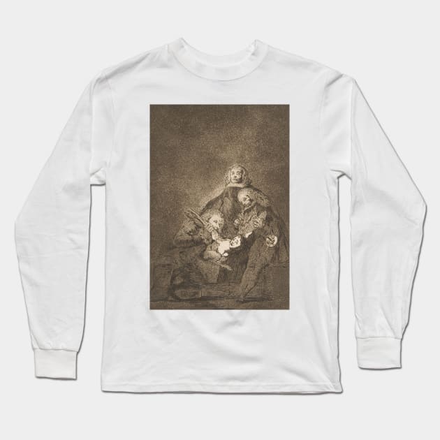 How They Pluck Her! by Francisco Goya Long Sleeve T-Shirt by Classic Art Stall